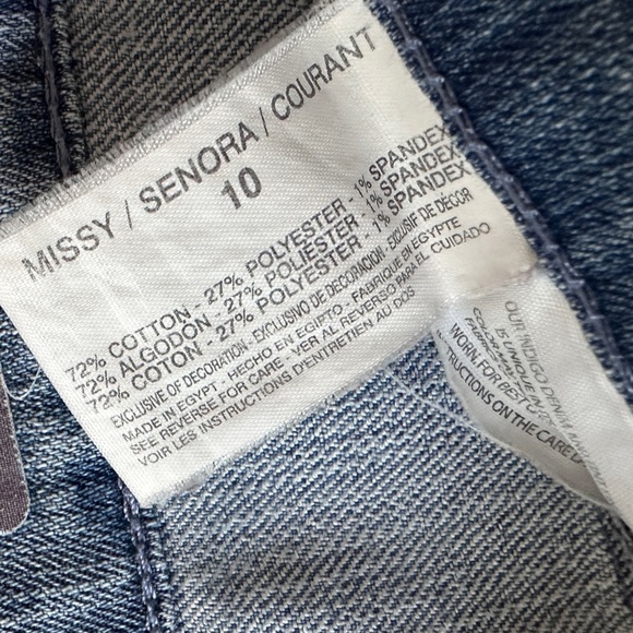 Gloria Vanderbilt Light Blue Cropped Jeans Size 10 Classic Casual Stretch Capri - Picture 7 of 7